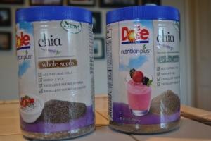 The new milled and whole chia seeds from Dole Nutrition Plus.